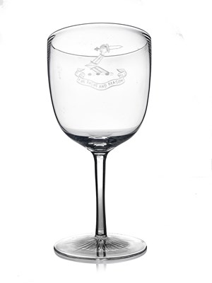 Lot 527 - Thomas Webb, an Edwardian crest engraved wine...