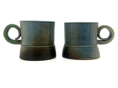 Lot 677 - Jane Hamlyn, a pair of studio pottery salt...