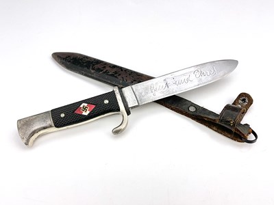 Lot 311 - A German Third Reich Hitler Youth knife,...