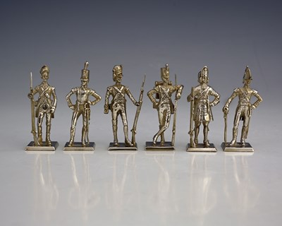 Lot 84 - A group of six Elizabeth II silver miniature...