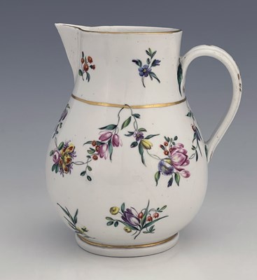 Lot 723 - A Champions of Bristol porcelain jug, large...