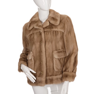 Lot 431 - A tourmaline mink fur jacket