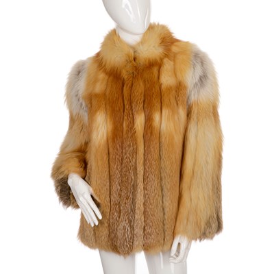 Lot 432 - A red fox fur jacket