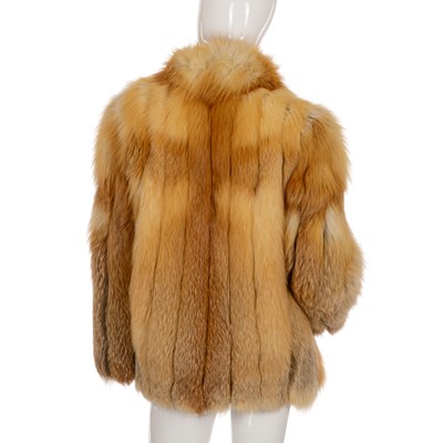 Lot 432 - A red fox fur jacket