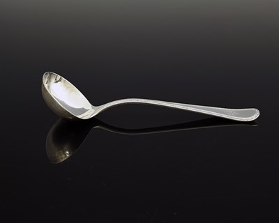 Lot 190 - A Victorian silver sauce ladle, Old English...