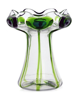 Lot 392 - Stuart and Sons, an Arts and Crafts glass...