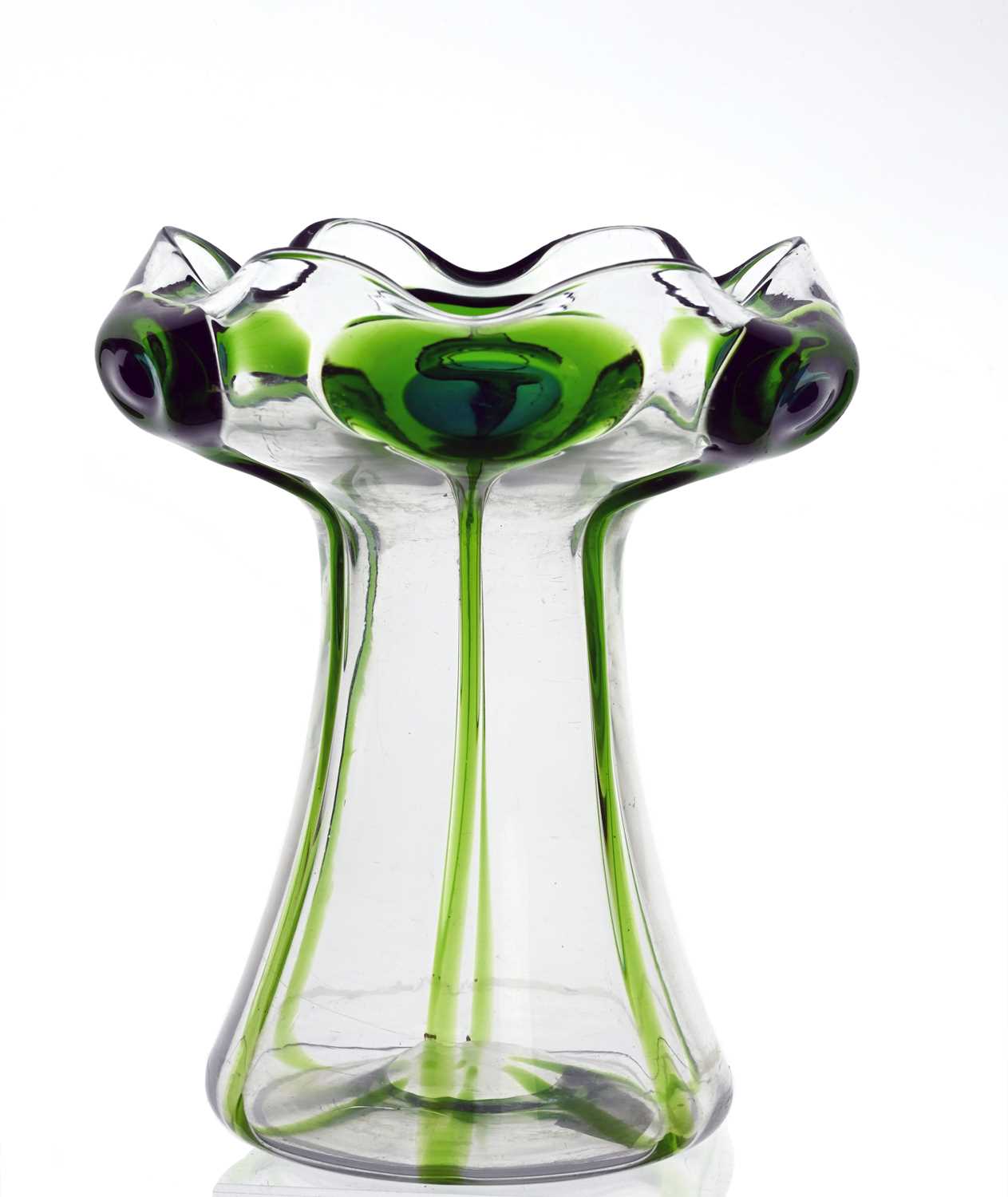 Lot 392 - Stuart and Sons, an Arts and Crafts glass...