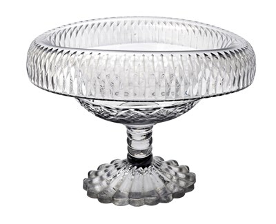 Lot 349 - An Anglo Irish glass turnover bowl, circa 1815,...