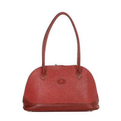 Lot 366 - Mulberry, a red Scotchgrain handbag