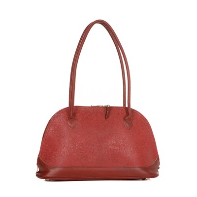 Lot 366 - Mulberry, a red Scotchgrain handbag