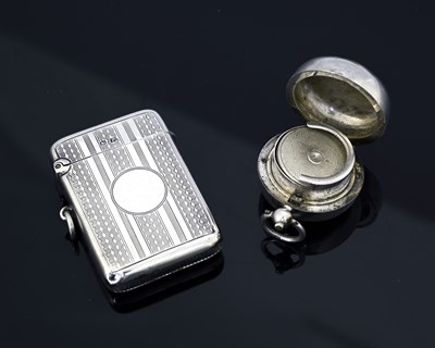 Lot 92 - A Victorian silver sovereign case, of rounded...