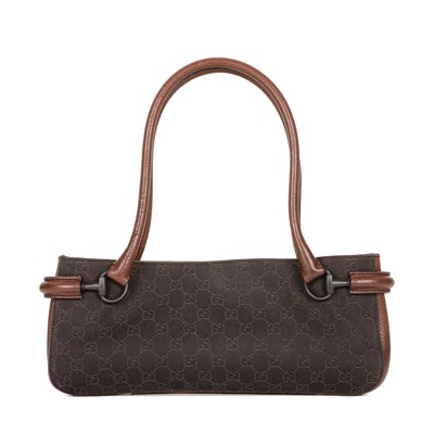 Lot 270 - Gucci, a canvas horsebit handbag