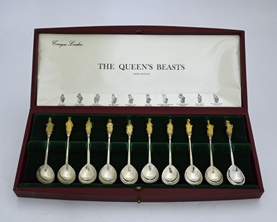 Lot 79 - A cased set of ten Elizabeth II silver...