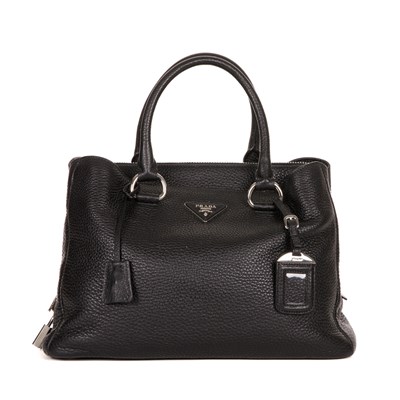 Lot 375 - Prada, a black leather handbag