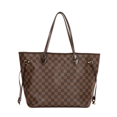 Lot 334 - Louis Vuitton, a damier ebene Neverfull MM handbag