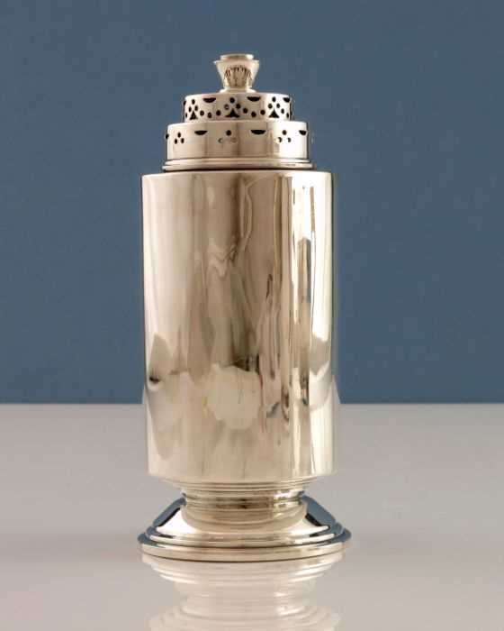 Lot 227 - An Art Deco silver caster, Edward Barnard,...