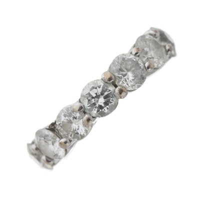 Lot 105 - A diamond full eternity ring