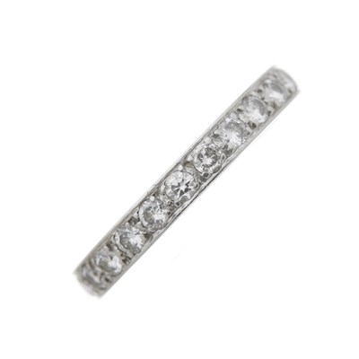 Lot 90 - Cropp & Farr, a 1970s platinum diamond full eternity ring