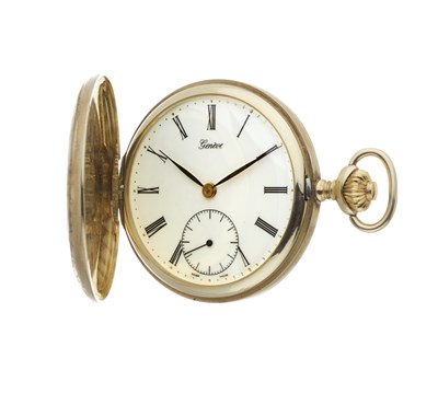 Lot 159 - Jean Marcel, a 14ct gold pocket watch