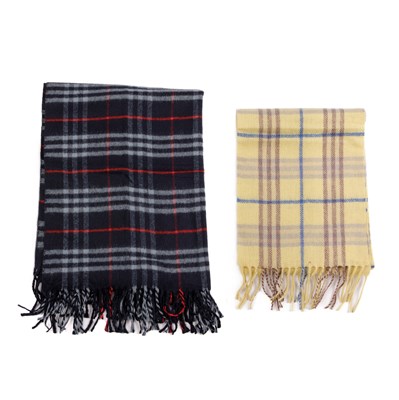 Lot 238 - Burberry, a Nova Check lambswool shawl and scarf