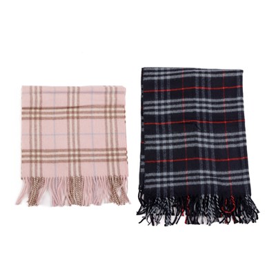 Lot 234 - Burberry, a Nova Check lambswool shawl and scarf