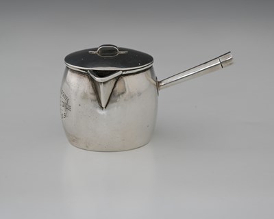 Lot 79 - A Victorian silver novelty saucepan, with...
