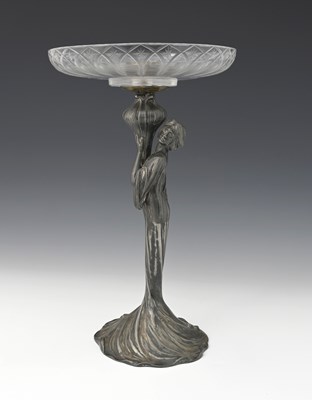 Lot 92 - WMF, a Jugendstil silver plate and cut glass...