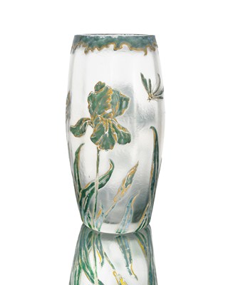 Lot 402 - Daum, Nancy, an Art Nouveau enamelled and gilt...