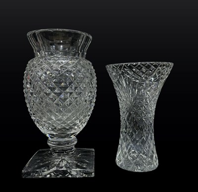 Lot 267 - A large St Louis Crystal cut glass vase,...