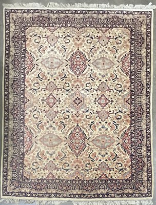 Lot 133 - A large Indian Kaimuri wool carpet, retailed...