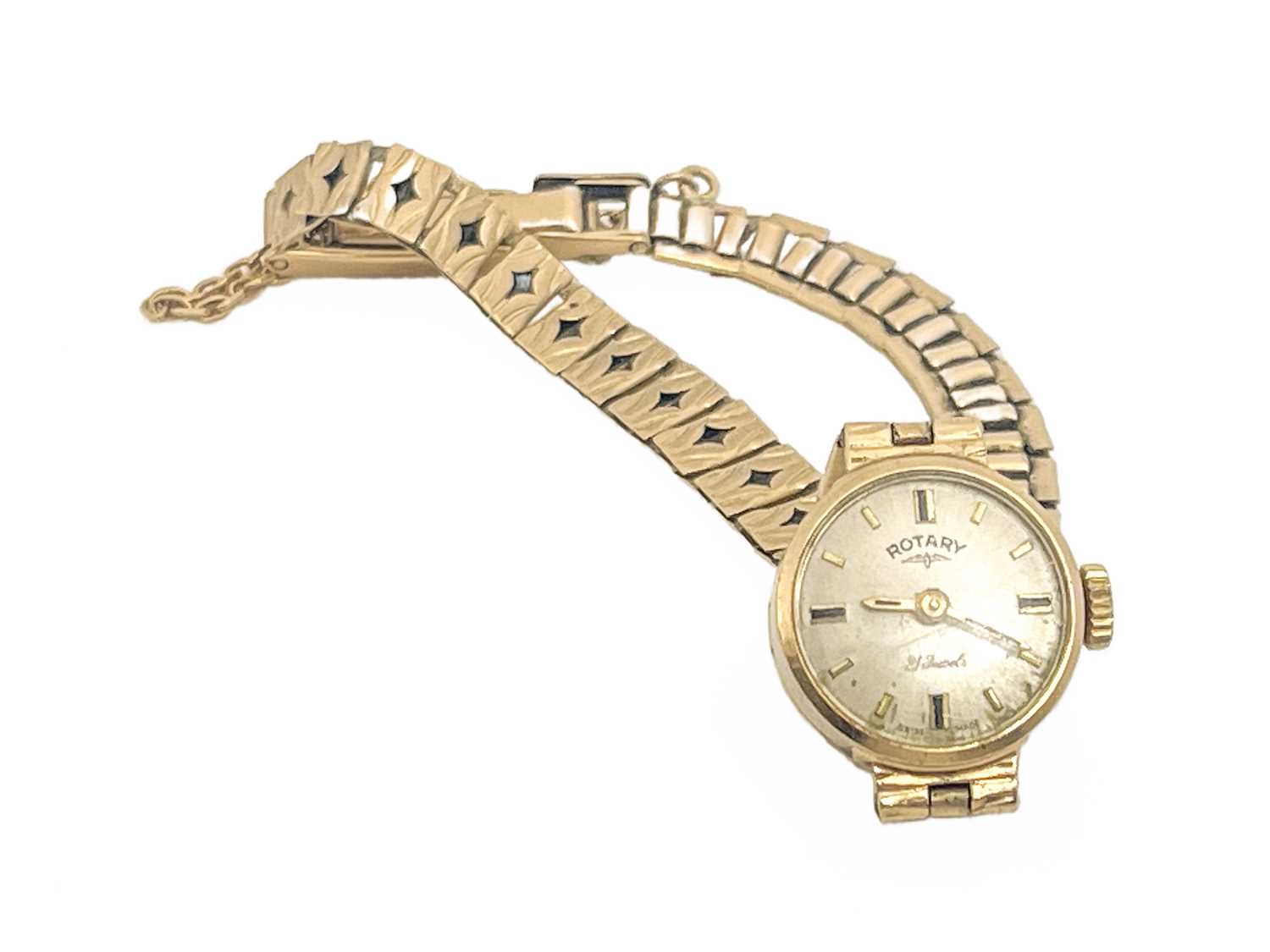 Lot 315 - Rotary, a 9 carat gold ladies wrist watch, on...