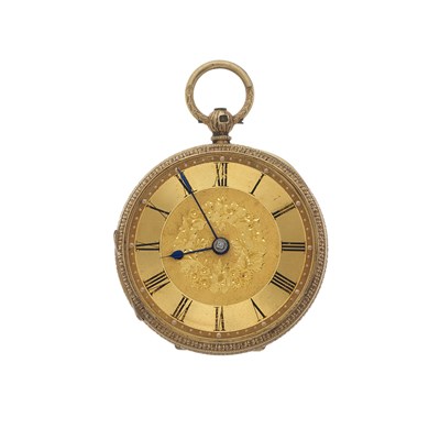 Lot 190 - A late Victorian 18ct gold open face pocket watch