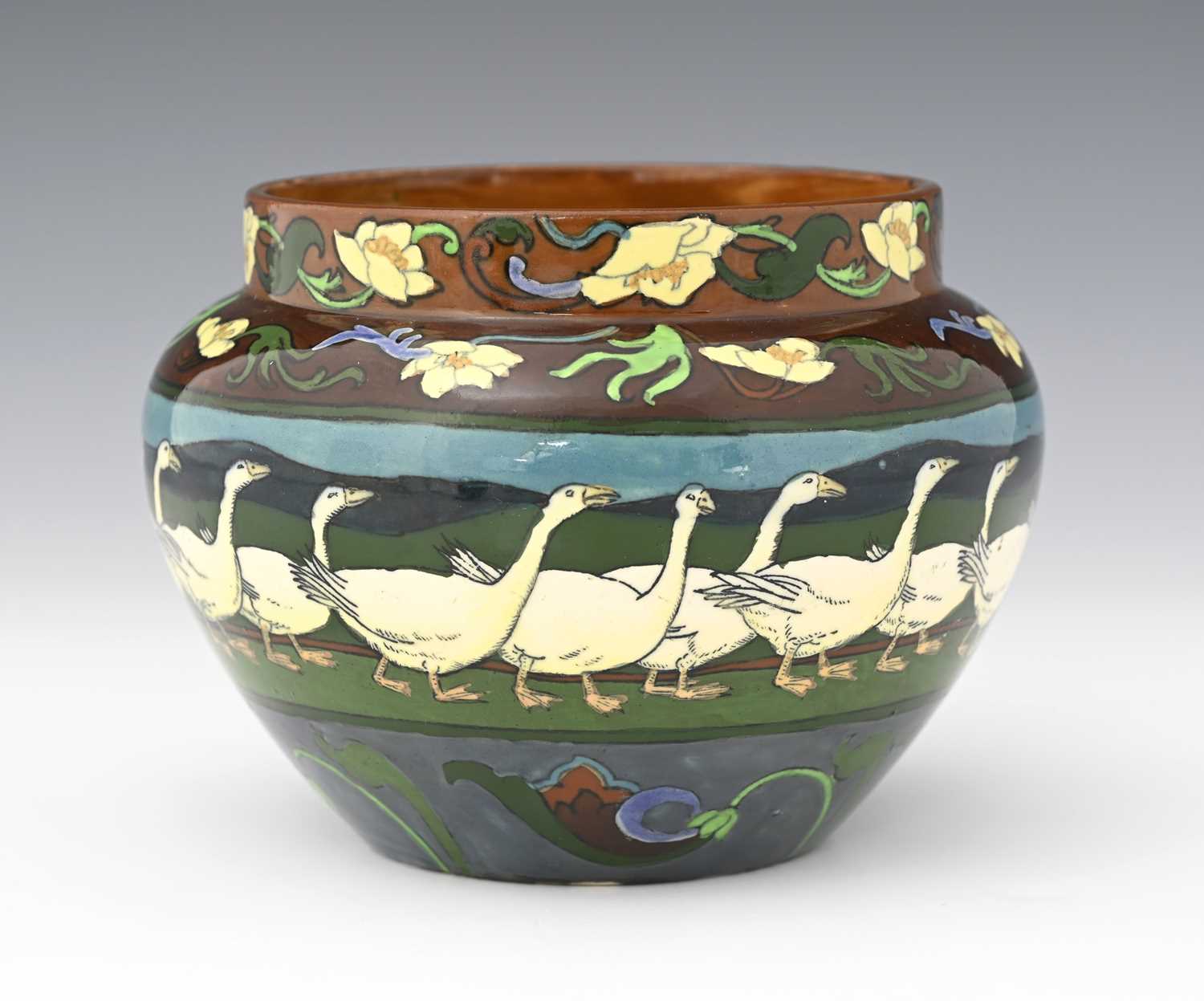 Lot 503 - Frederick Rhead for Foley, an Intarsio...