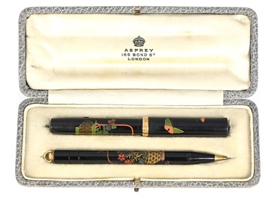 Lot 54 - Namiki for Asprey, a pre Dunhill maki-e and...