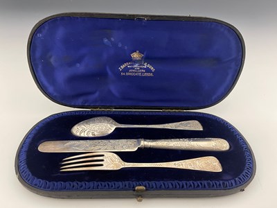 Lot 411 - A Victorian cased Aesthetic style silver...