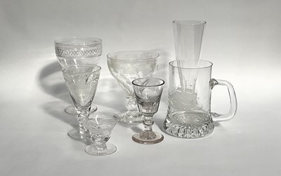 Lot 76 - A collection of 19th-century and later glass...