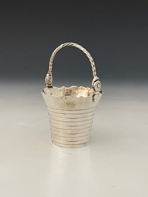 Lot 415 - A George II silver cream pail, of flared...