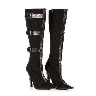 Lot 405 - Valentino Garavani, a pair of knee-high boots