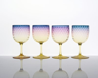 Lot 380 - Thomas Webb and Sons, a set of four...