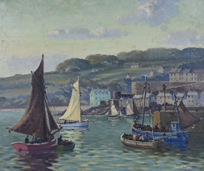 Lot 259 - Bernard Ninnes (British, 1899-1971), Fishing...