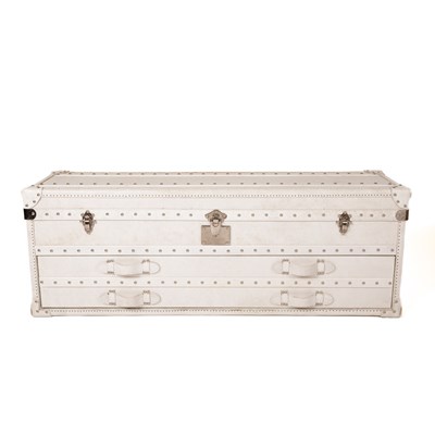 Lot 222 - Bond Street London, a contemporary white leather chest