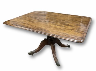 Lot 872 - A George IV mahogany tilt-top breakfast table,...