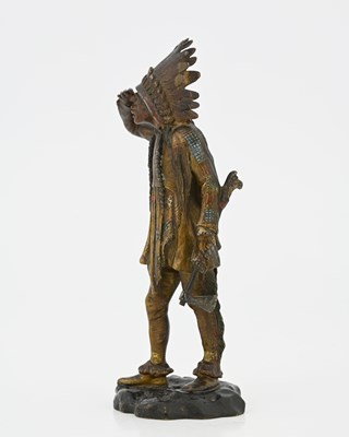 Lot 151 - Franz Bergmann, a cold painted bronze figure...