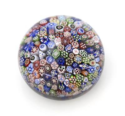 Lot 340 - Baccarat, a close packed millefiori glass...