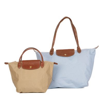 Lot 334 - Longchamp, two Le Pliage handbags