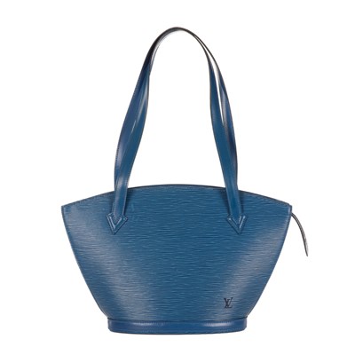 Lot 431 - Louis Vuitton, a blue epi St Jacques PM handbag