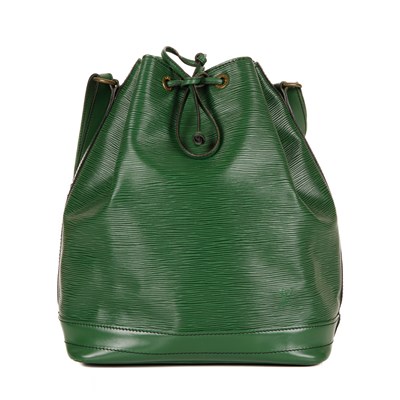 Lot 411 - Louis Vuitton, a green epi Noe GM handbag