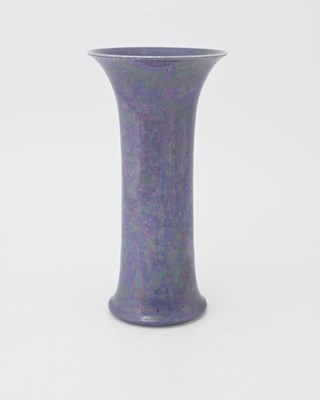 Lot 493 - Ruskin Pottery, a lavender lustre lily vase,...