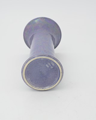 Lot 493 - Ruskin Pottery, a lavender lustre lily vase,...