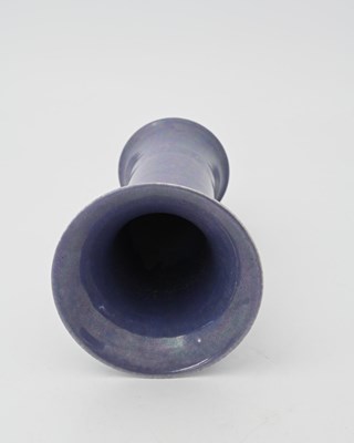 Lot 493 - Ruskin Pottery, a lavender lustre lily vase,...